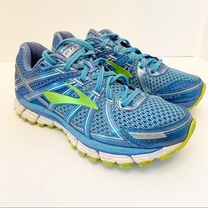 Brooks GTS 17 Running Athletic Shoes Blue Sz 8 1/2